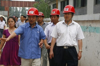石家莊市副市長劉明軒視察博深公司在建項(xiàng)目