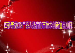 四砂泰益研磨公司CBN產(chǎn)品入選青島市技術(shù)創(chuàng)新重點(diǎn)項(xiàng)目