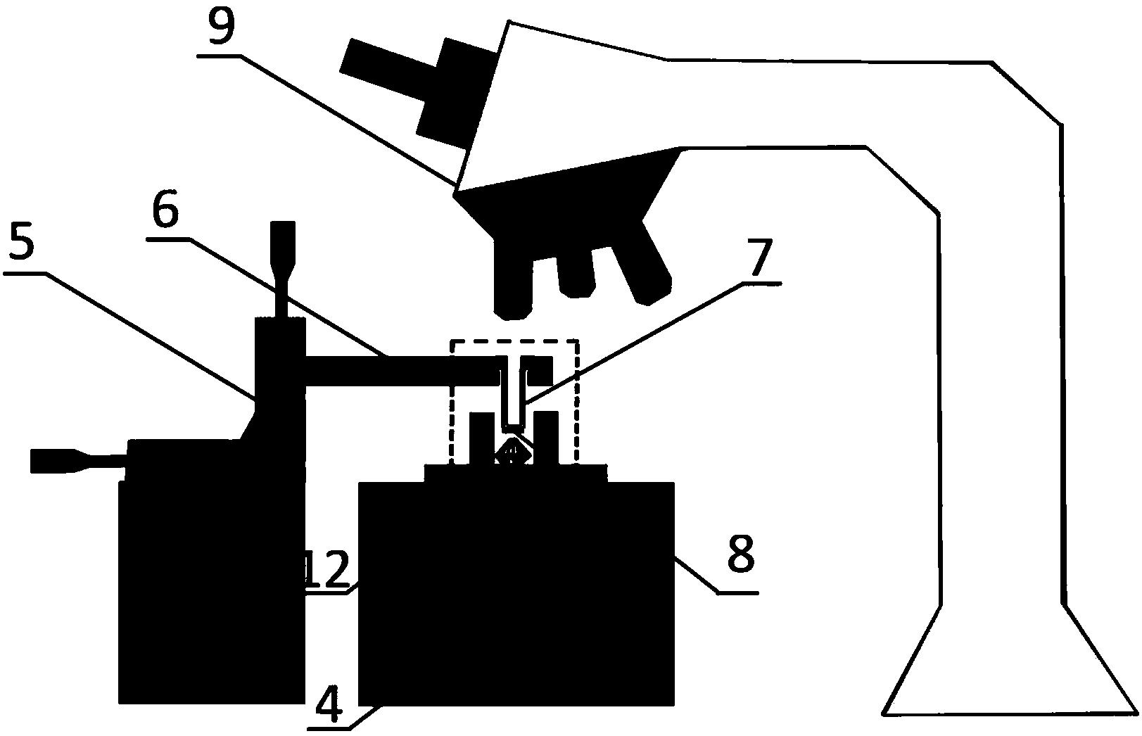 向金剛石對頂砧轉(zhuǎn)移二維層狀半導(dǎo)體材料的裝置和方法
