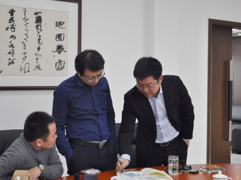 中科院王斌博士一行到華晶公司交流指導(dǎo)