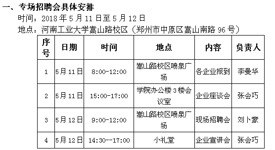 關(guān)于舉辦“河南工業(yè)大學(xué)磨料磨具、超硬材料專業(yè)?？飘厴I(yè)生專場招聘會暨2018年專科生頂崗實習(xí)洽談會”的通知