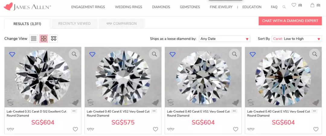 培育鉆石珠寶發(fā)展如火如荼 Signet開始線下店鋪大力鋪貨