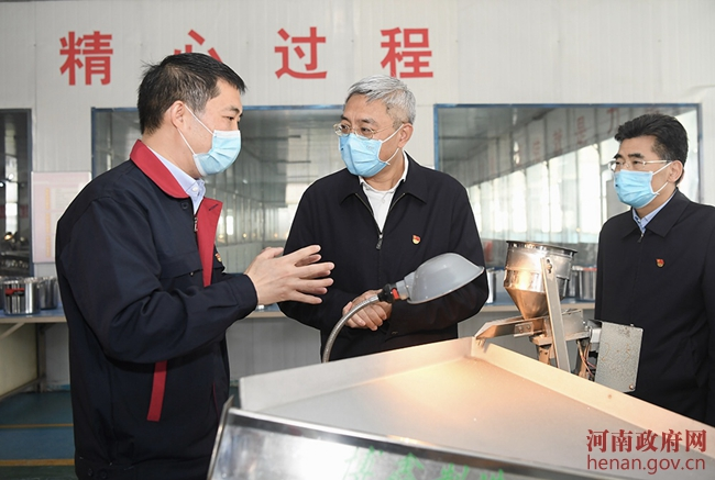 河南省長尹弘到力量鉆石調(diào)研