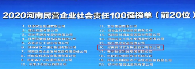 喜訊！黃河集團(tuán)八年蟬聯(lián)河南民營(yíng)企業(yè)100強(qiáng)