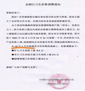 漲漲漲！金剛石刀頭又漲價了
