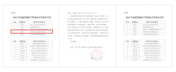 黃河旋風入選“2021年河南省知識產(chǎn)權領軍企業(yè)”
