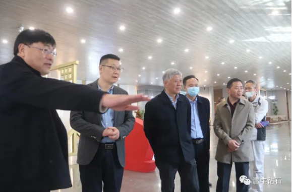 河南省工業(yè)和信息化廳蒞臨惠豐鉆石調(diào)研