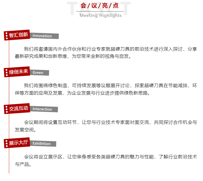 丨活動(dòng)預(yù)告丨鄭鉆第十二屆超硬刀具技術(shù)與應(yīng)用研討會(huì)——智匯創(chuàng)新 綠創(chuàng)未來！